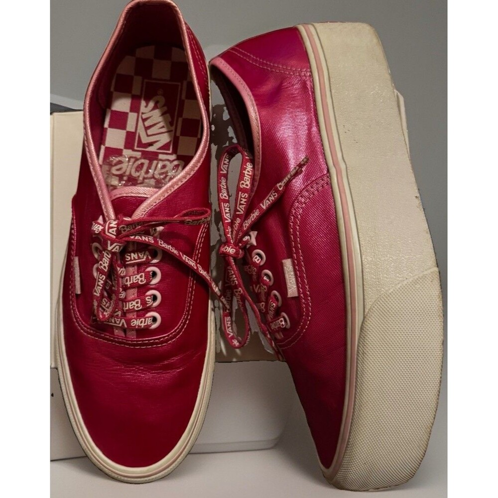 EUC Vans Authentic Stackform x Barbie Low Pink Women 11